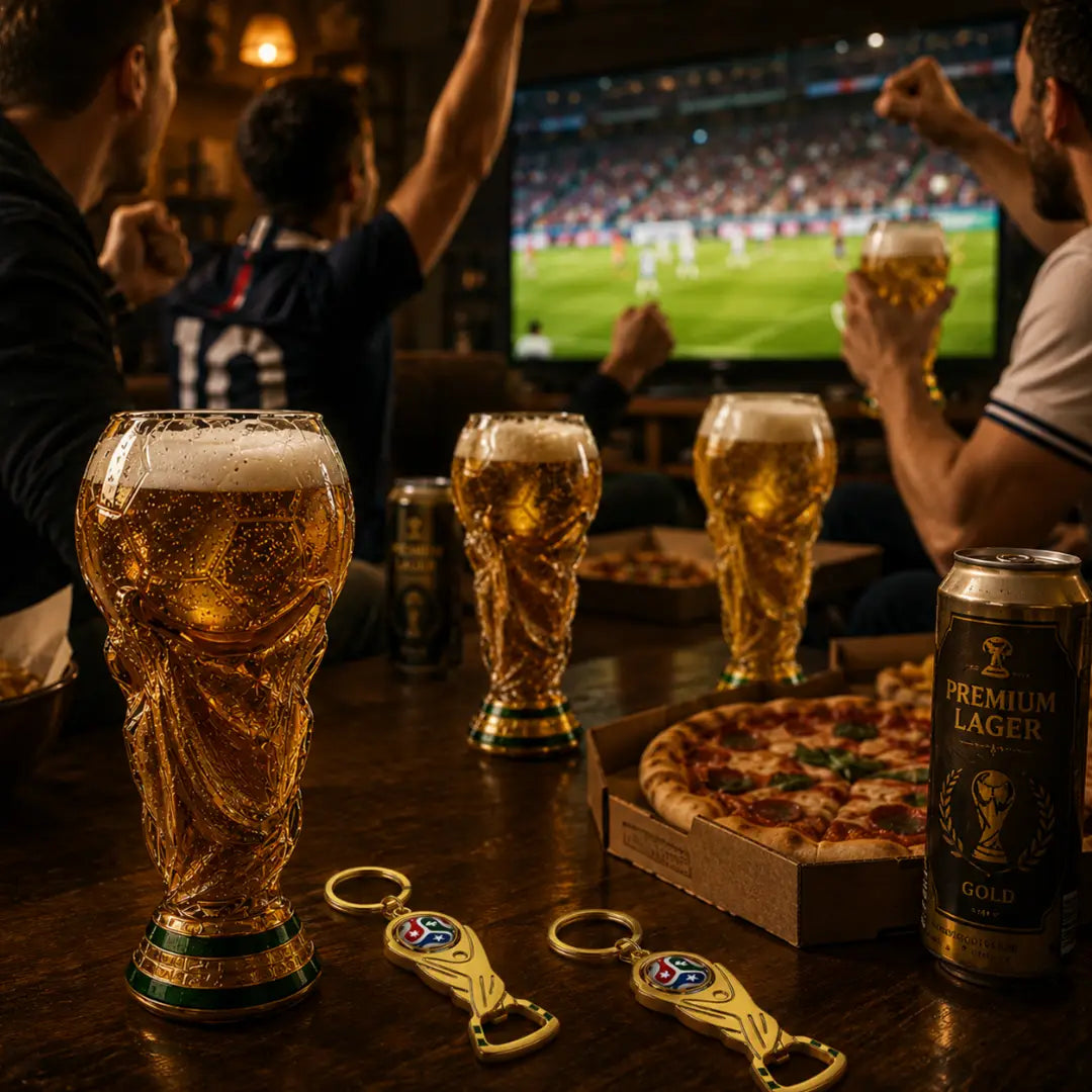 ๐500ml World Cup Trophy Glass โ Celebrate Every Match Like a Champion with This Officially Inspired Football Collectible!