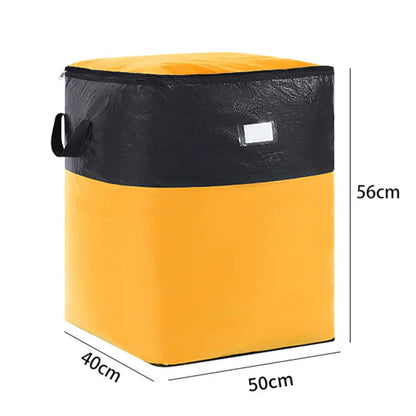Collapsible Storage & Moving Bag - Extra-Large Space-Saving Organizer for Home, Bedding, Clothes & Moving Supplies
