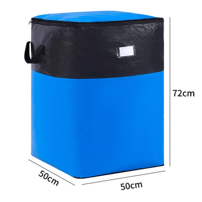 Collapsible Storage & Moving Bag - Extra-Large Space-Saving Organizer for Home, Bedding, Clothes & Moving Supplies