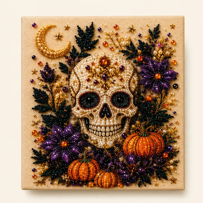Halloween 5D Diamond Painting Kit – DIY Pearl Bead Art for Adults & Teens