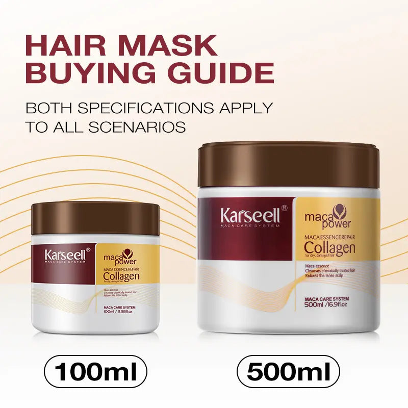 Karseell Collagen Hair Mask – Deep Repair with Argan Oil (All Hair Types)