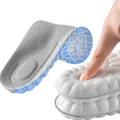 4D Cloud Shoe Insoles – Ultra-Soft PU Memory Foam Orthotic Inserts for Men & Women | Sports & Everyday Comfort