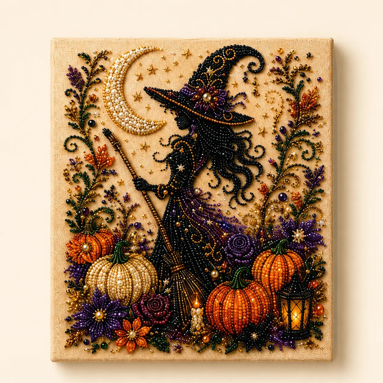 Halloween 5D Diamond Painting Kit – DIY Pearl Bead Art for Adults & Teens