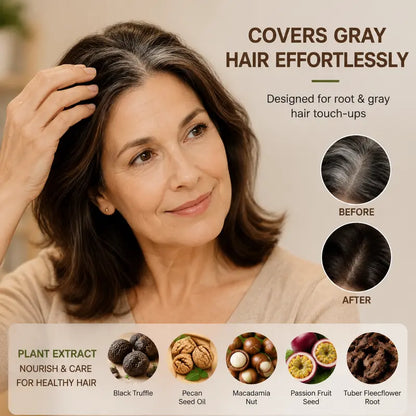 Tgideas Hair Dye Comb & Cream – Gentle Grey Coverage with Hyaluronic Acid