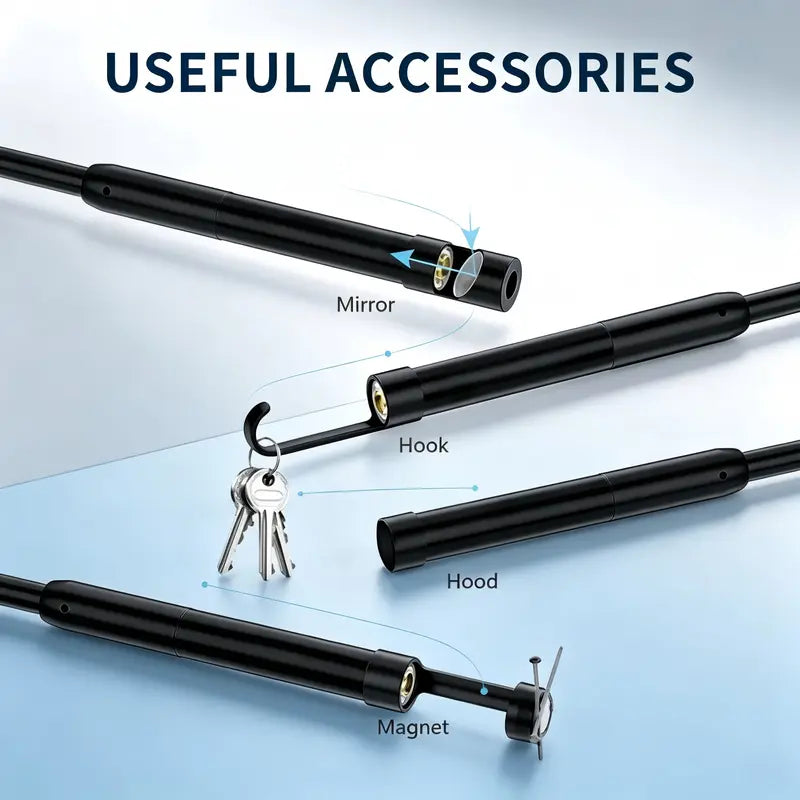 1920P HD Endoscope Camera – 8 LED, IP67, 11.48FT, iPhone & Android Compatible