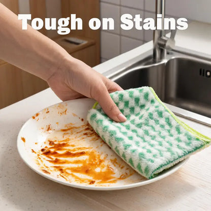 Microfiber Cleaning Cloths 10-Pack – Super Absorbent, Non-Scratch Kitchen Towels | 9.84" x 9.84"