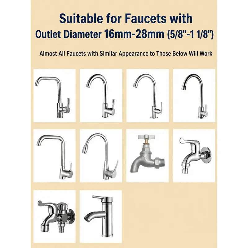 50 Cotton Filter Bags Disposable Cotton Faucet Filter Bags With 5 Fastening Straps, Splash-Reducing Tap Water Sediment Filter Sock with Elastic Cuff for Kitchen & Bathroom Faucets