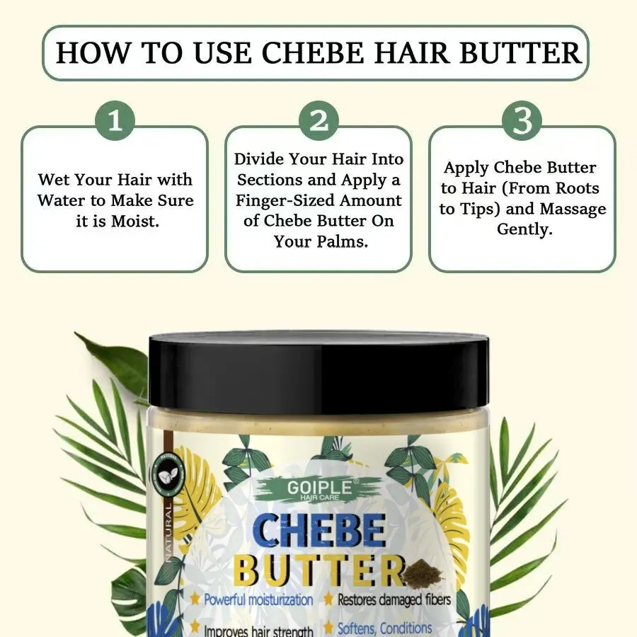 100g Chebe Butter Hair Care Cream - Deep Conditioning Hair Butter for Dry & Damaged Hair, Thickening & Moisturizing for Men and Women