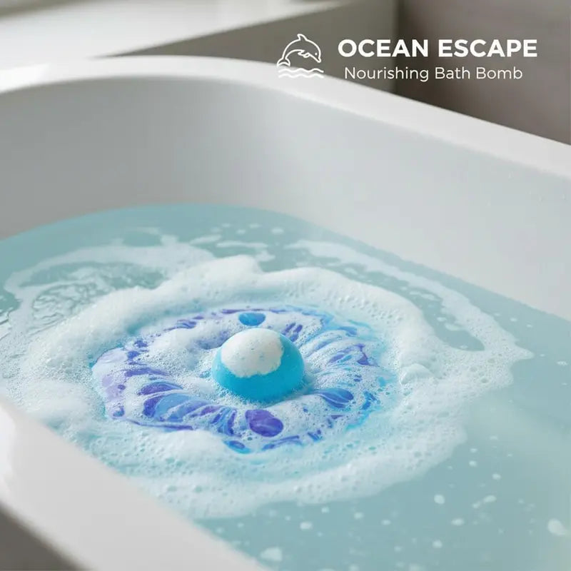 Bath Bombs with Surprise Inside, 12 Pack – Dinosaur Egg & Ocean Theme (Sea Animal)