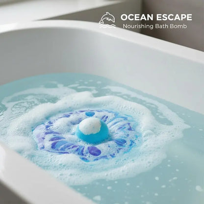 Bath Bombs with Surprise Inside, 12 Pack – Dinosaur Egg & Ocean Theme (Sea Animal)