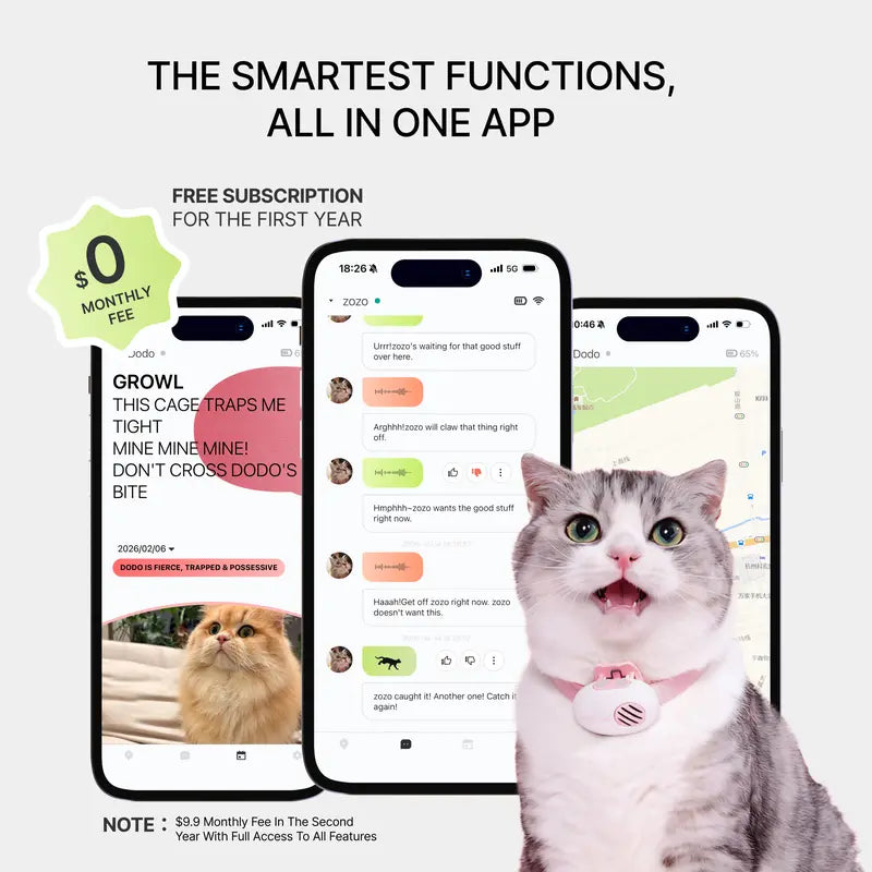 Smart Pet Communicator Collar for Dogs & Cats