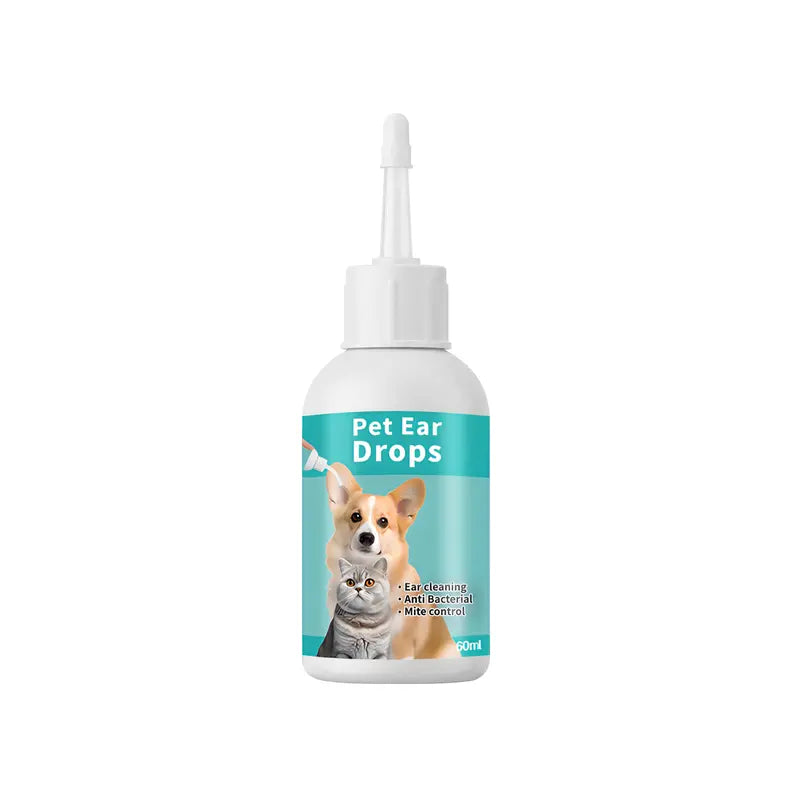 Pet Ear Cleaning Drops for Dogs & Cats – 60 mL