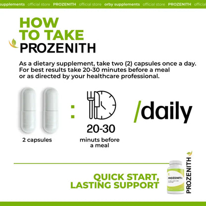 Prozenith - 100% Natural - 2 Caps/Day - Advanced BHB Formula - Healthcare Supplement
