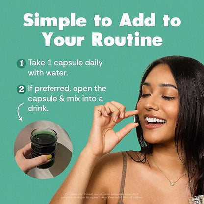 Her Fantasy Box | Body Magic | Chlorophyll Capsules – Vegan Detox & Digestion Support, Gut & Skin Health, Natural Energy Booster – 30 Capsules (200 mg)