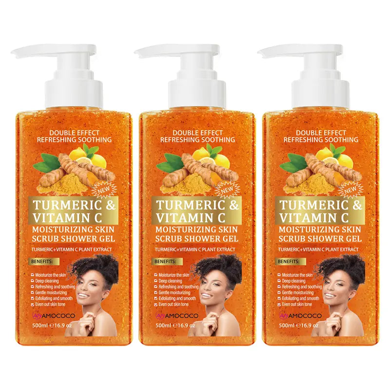 Turmeric Vitamin C Scrub Body Wash 500ml
