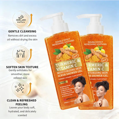 Turmeric Vitamin C Scrub Body Wash 500ml