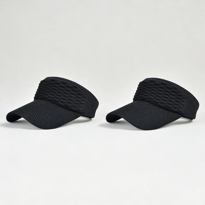 Women's Sun Visor Hat  — Open-Top Ponytail Cap, UV Protection, Foldable & Breathable