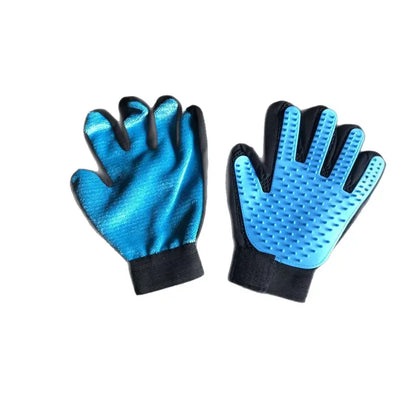 Pet Grooming Gloves – 255 Silicone Tips, 2-in-1 Deshedding & Massage Mitt for Dogs & Cats