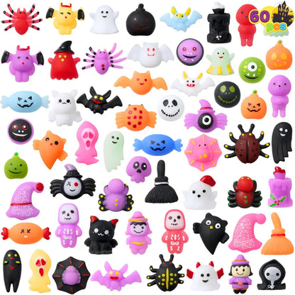 JOYIN Halloween Mochi Squishy Toys – Party Favors, Stress Relief Bulk Pack (24/60/100 Pcs)