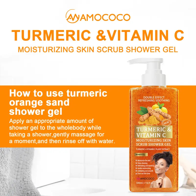 Turmeric Vitamin C Scrub Body Wash 500ml