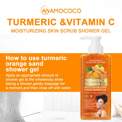 Turmeric Vitamin C Scrub Body Wash 500ml