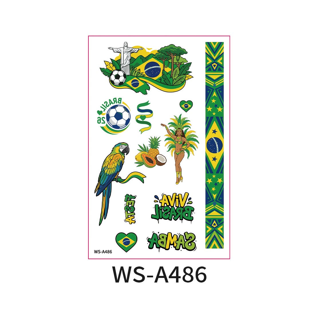 World Cup Country Flag Temporary Tattoos – Show Your Team Pride! （10PCS）