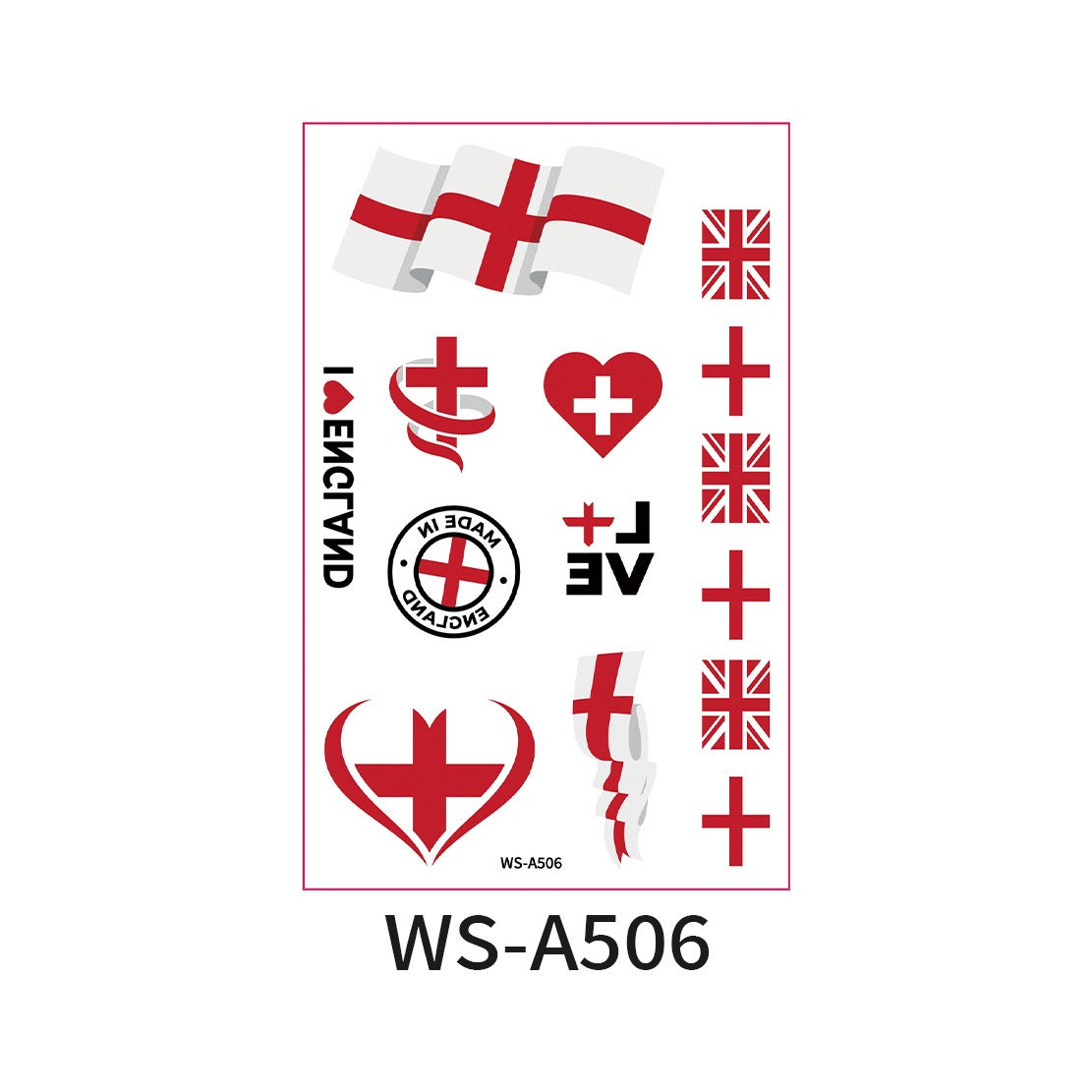 World Cup Country Flag Temporary Tattoos – Show Your Team Pride! （10PCS）