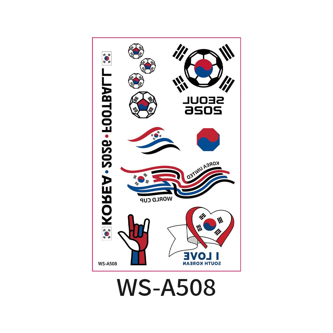 World Cup Country Flag Temporary Tattoos – Show Your Team Pride! （10PCS）