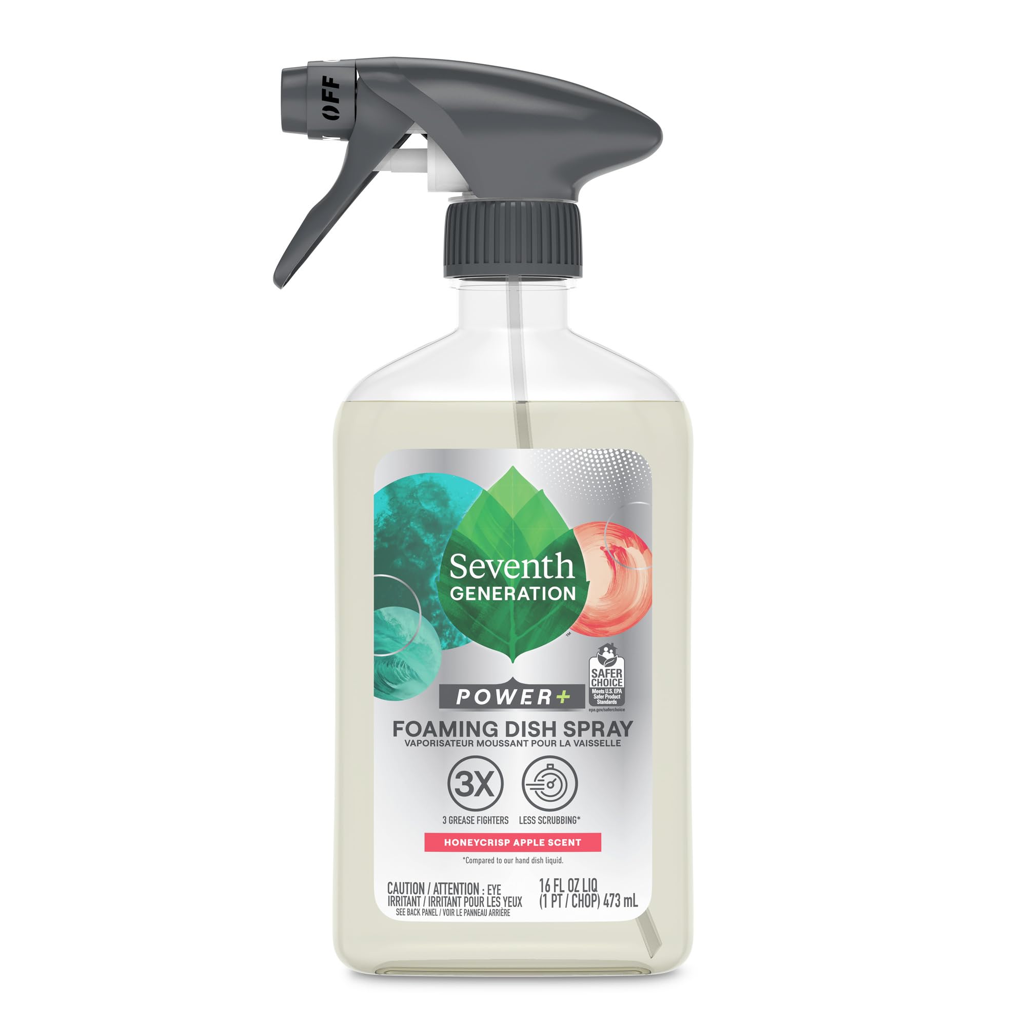 Seventh Generation Power+ Foaming Dish Spray Honey Crisp Apple Cuts Dishwashing Soap
| Best Selling Seventh Generation