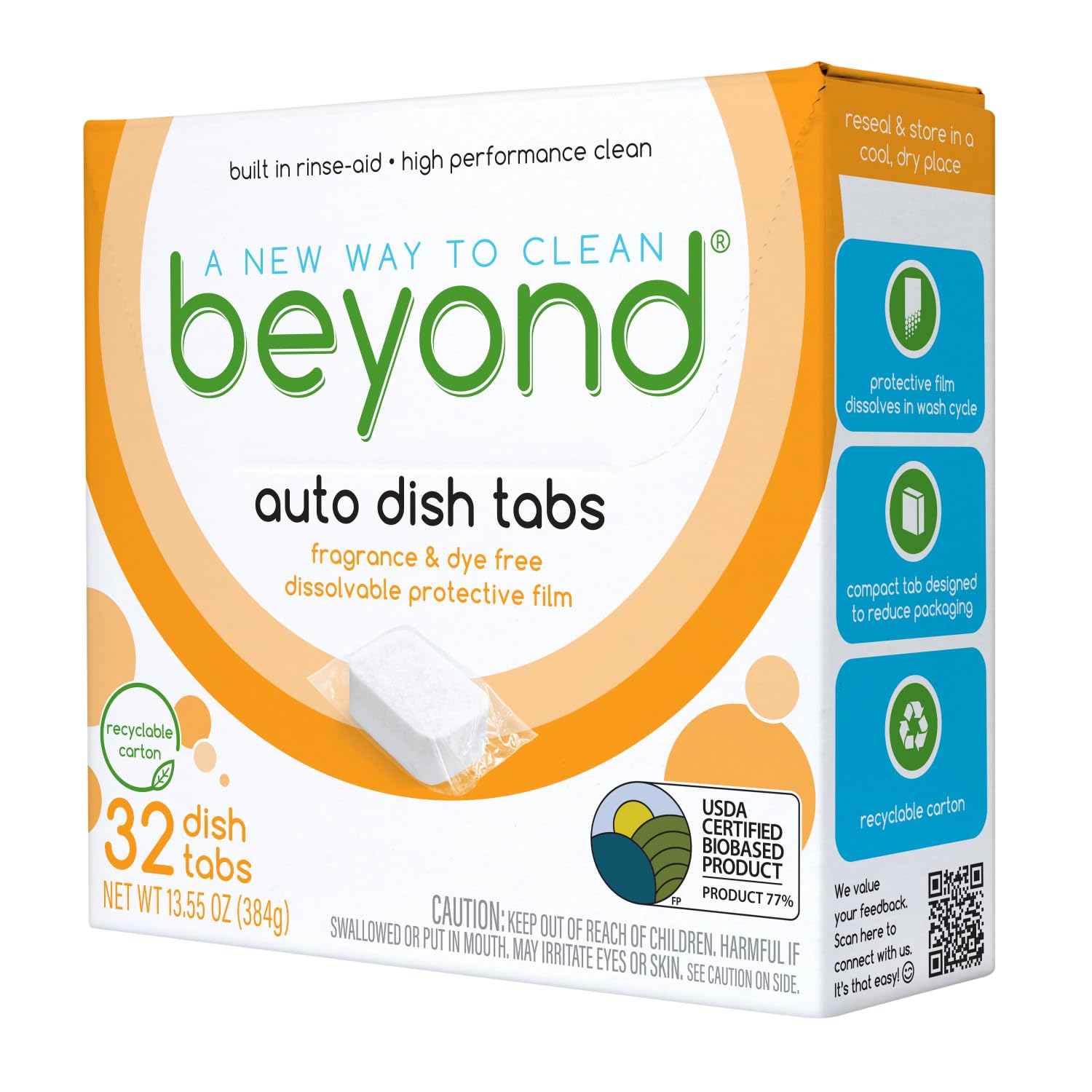 Auto Dishwasher Tablets - Fragrance & Dye Free - Powerful Plant-Based Ingredients
Auto Dishwasher Tablets - Certified Bi