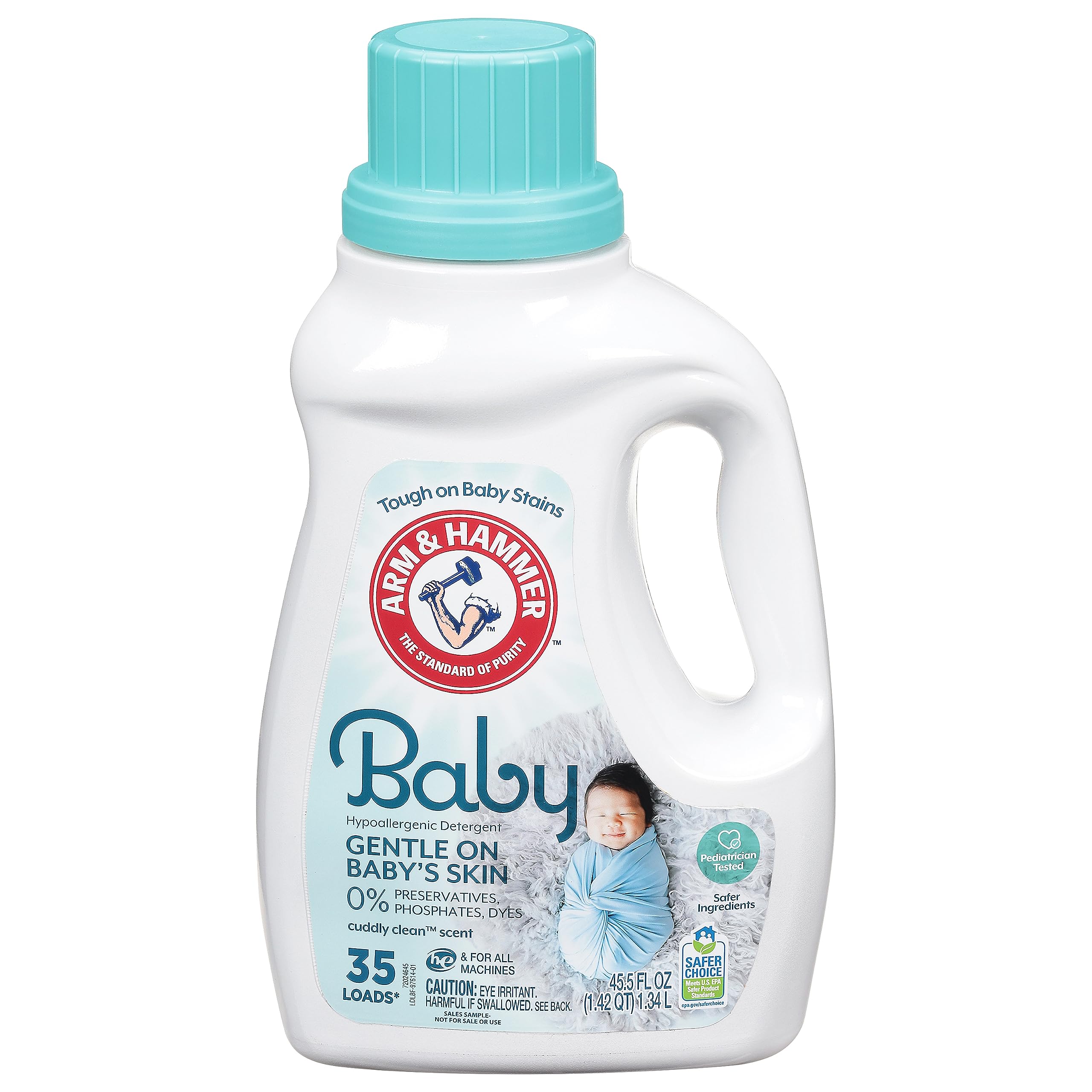 Arm & Hammer Baby Hypoallergenic Detergent for Cuddly Clean Scent
| Arm & Hammer Hypoallergenic Baby Detergent 45.5 Oun